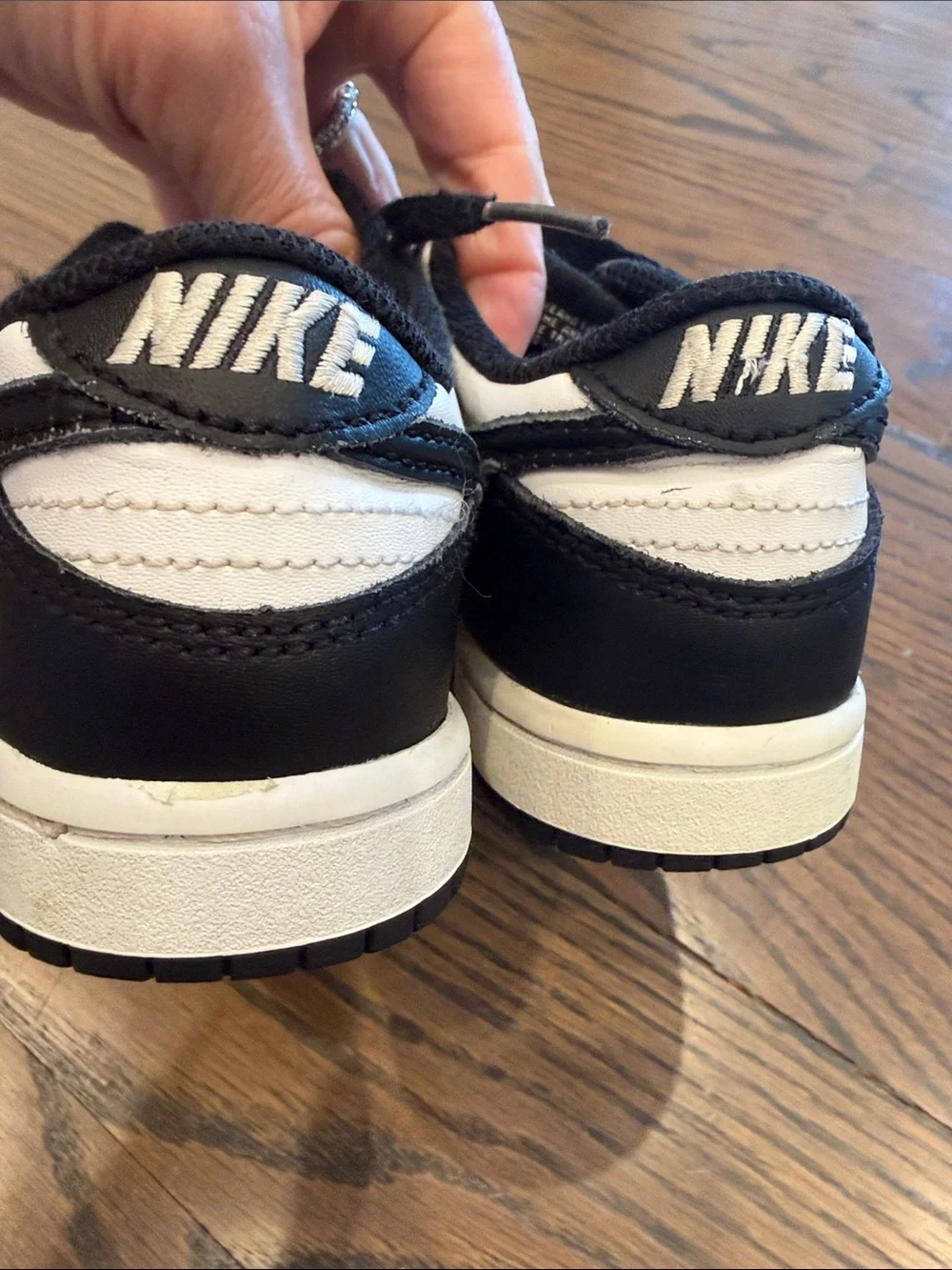 Nike Dunks Pandas Kids Black and White Low-Top Sneakers